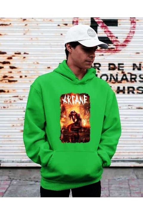 Hanorac pentru femei Arcane jinx sorry, Verde