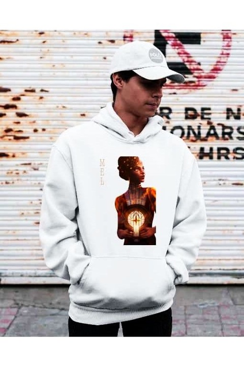 Hanorac pentru femei Arcane Mel, Alb