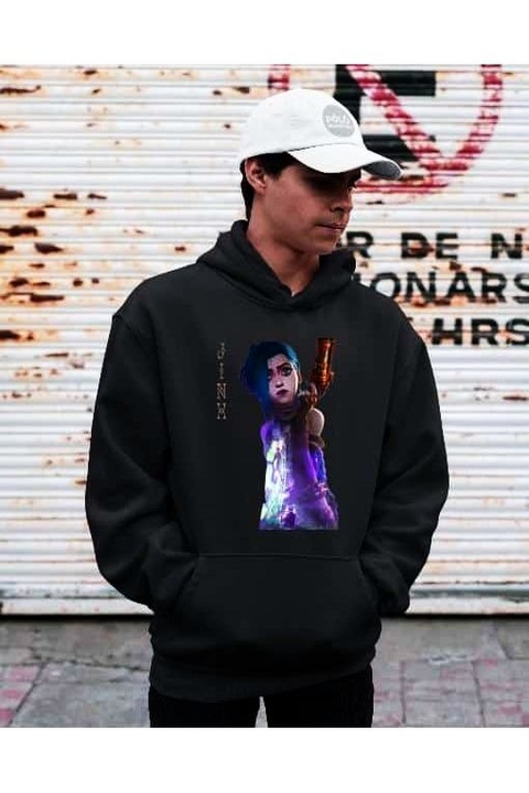 Hanorac Arcane Jinx pentru bărbați, Negru