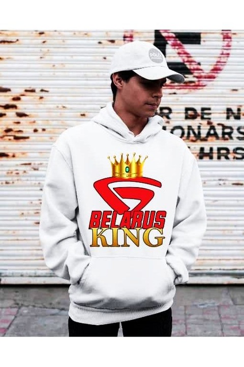 Pulover bărbătesc regele Belarus, Alb