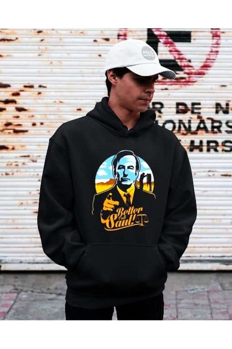 Hanorac pentru femei Better Call Saul, Negru