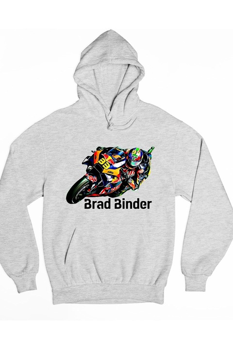 Hanorac pentru curse de motociclete Brad Binder pentru femei, Gri