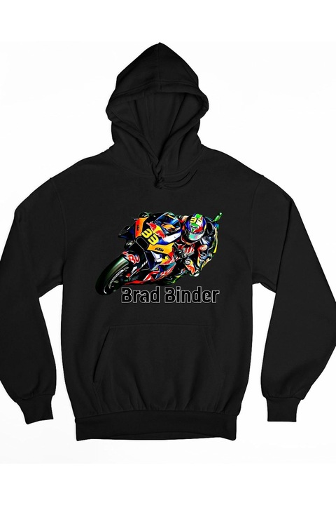 Hanorac Brad Binder pentru curse de motociclete pentru bărbați, Negru