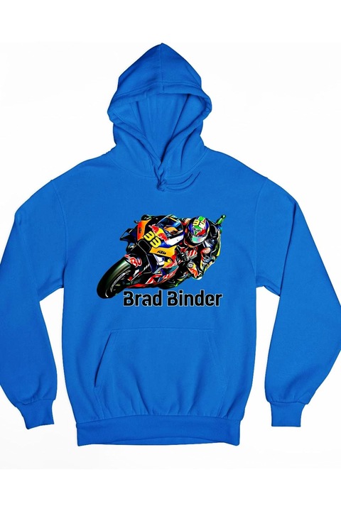 Hanorac Brad Binder pentru curse de motociclete pentru bărbați, Albastru royal