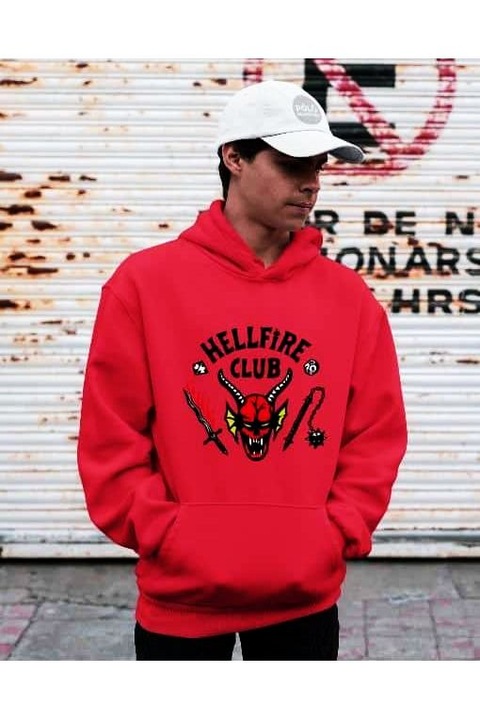 Hanorac pentru femei HellFire Club, Rosu