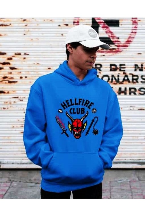 Hanorac pentru bărbați HellFire Club, Albastru royal