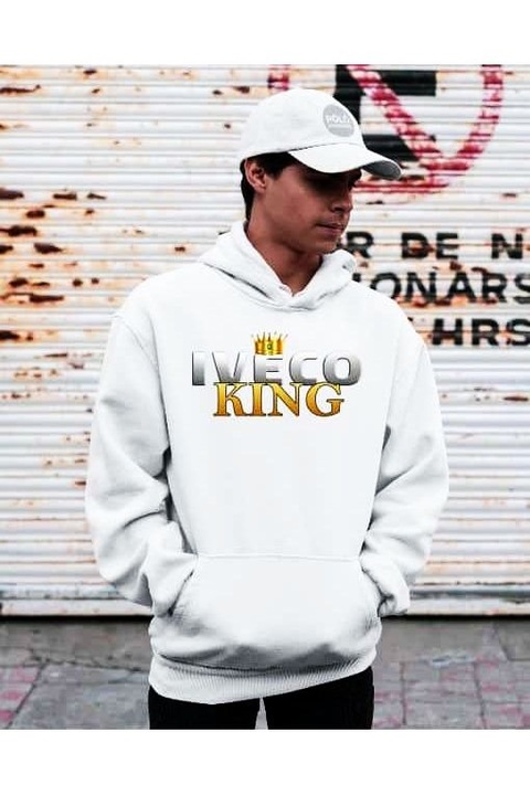 Pulover barbatesc Hyundai King, alb, Alb