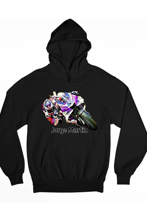 Pulover de damă de curse de motociclete Jorge Martin, Negru