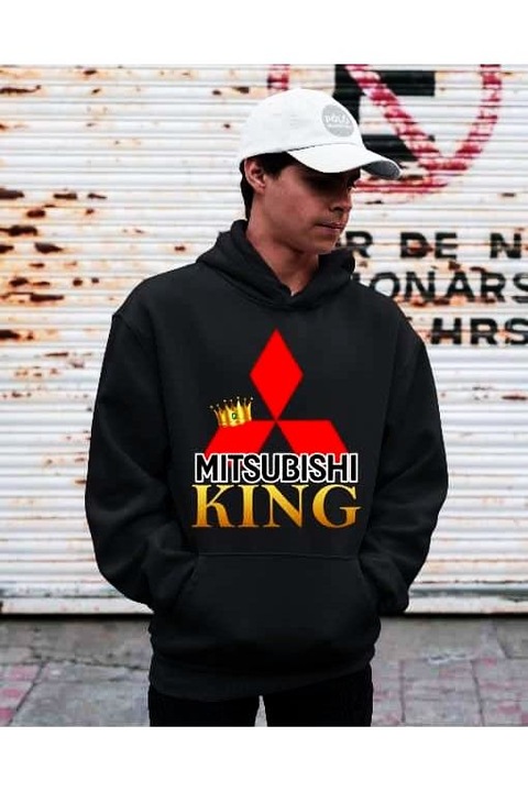 Pulover bărbătesc Mitsubishi King, Negru