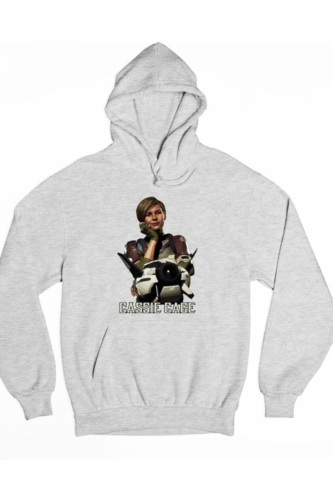 Hanorac de damă Mortal Kombat Cassie Cage, Gri