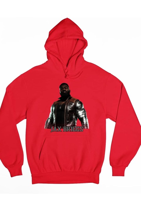 Hanorac de damă Mortal Kombat Jax Briggs, Rosu