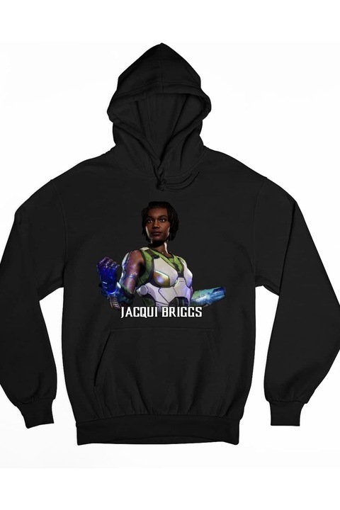 Hanorac pentru femei Mortal Kombat Jacqui Briggs, Negru
