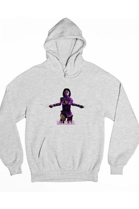 Hanorac de dama Mortal Kombat Mileena, Gri