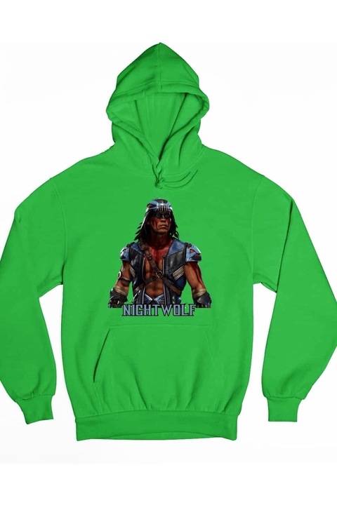 Hanorac dama Mortal Kombat Nightwolf, Verde