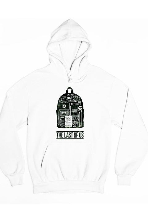 Ultimul dintre noi rucsac verde hanorac cu glugă damă, Alb