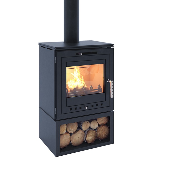 Semineu ECO Artish Plus, 6 kw, Clasa A, Albastru metalic