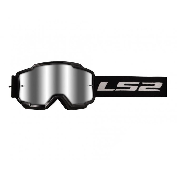 Очила за крос/ендуро/атв LS2, огледална леща, цвят черен
