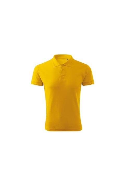Férfi póló Pique Polo Free - F03, sárga, XL