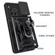 Husa pentru OnePlus 12R Premium Hybrid Armor Kickstand, Slider Camera, Antisoc, Protectie Superioara, Negru