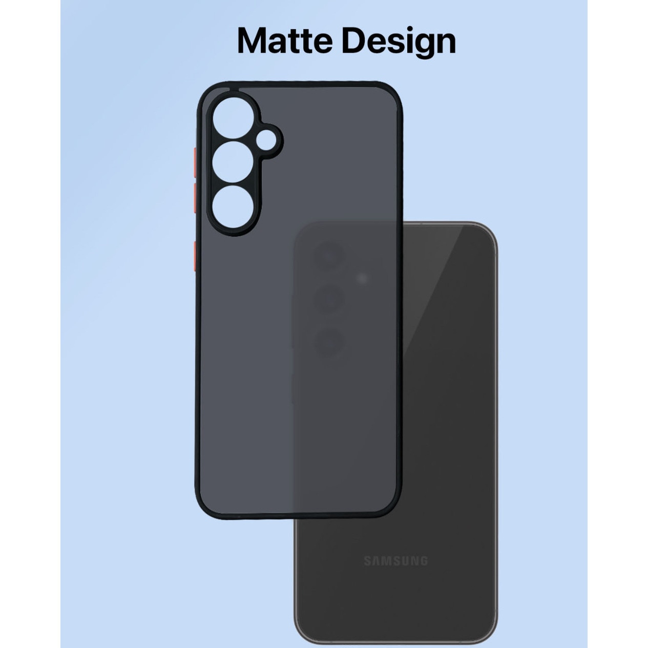 Husa Premium cu protectie la camere si finisaj mat, compatibila cu Samsung Galaxy S24 Plus / Negru