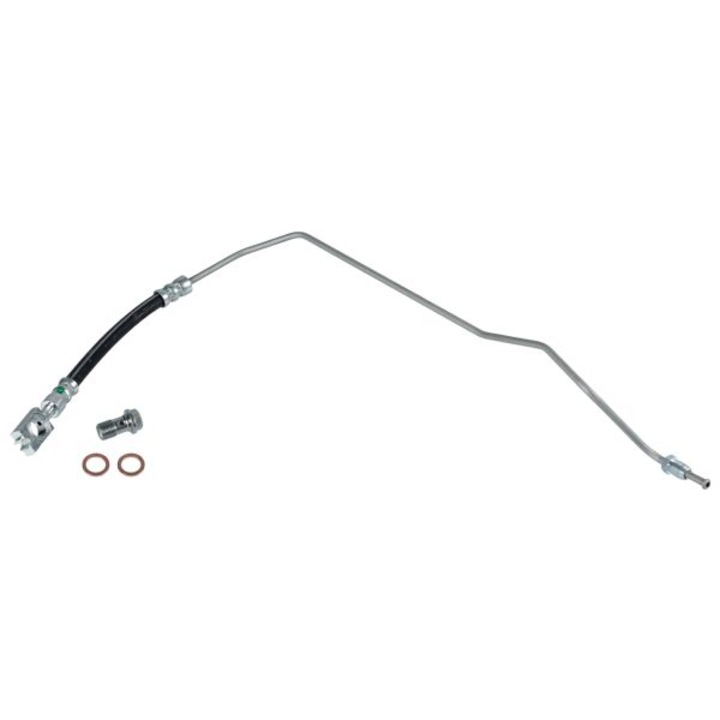 Rugalmas fékcső/fékvezeték hátsó bal hossza 190mm, M10x1/M10x1 Audi A6 C5, Skoda Superb I, Vw Passat B5, Passat B5.5