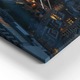 Tablou Canvas, Wallfluent, Tower Bridge Londra noaptea, Albastru, 80x60 cm, 010030010370000075474