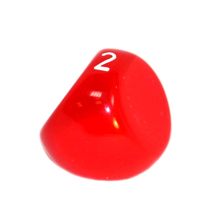 Tricorner RPG kockakészlet, akril, piros, standard