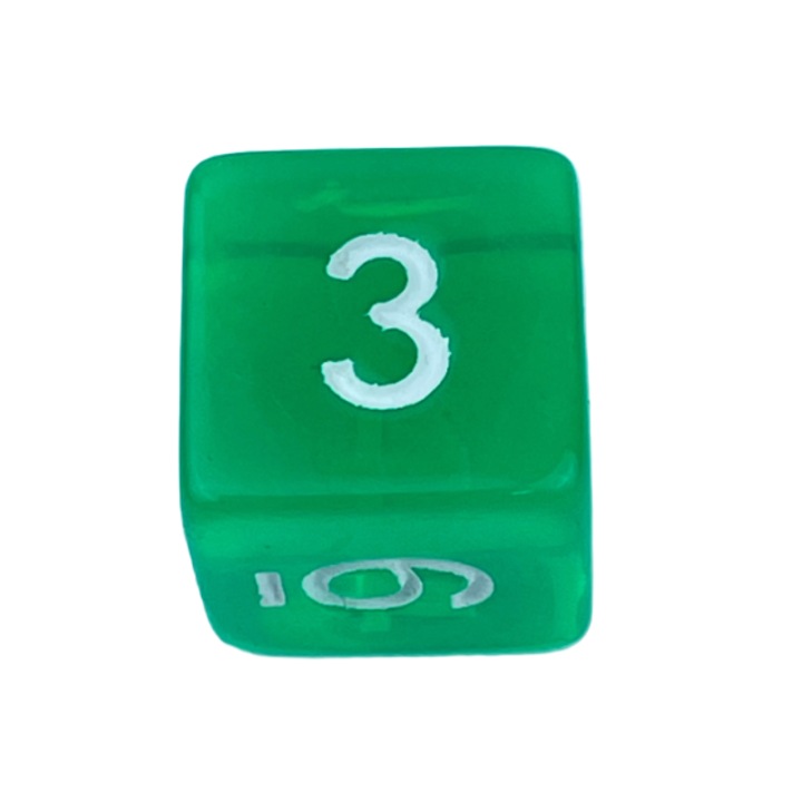 RPG dobókocka hatszögletű, többszínű, akril, 1,6 cm, felnőtteknek/gyerekeknek/családoknak