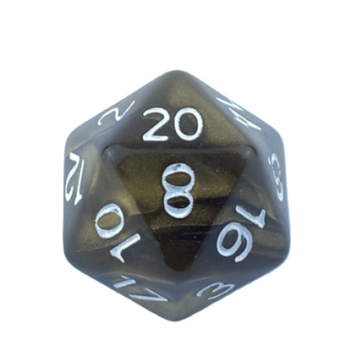 RPG kocka Húszoldalú, többszínű, akril