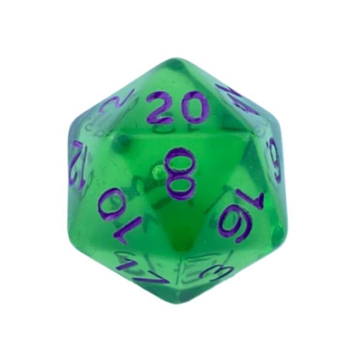 Комплект зарове за ролева игра, акрил, 20 лица, многоцветен, акрил, за възрастни/деца/семейство