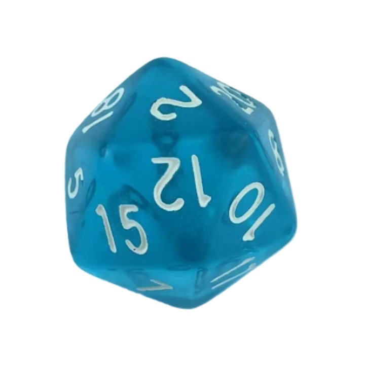 RPG kocka Húszoldalú, többszínű, akril