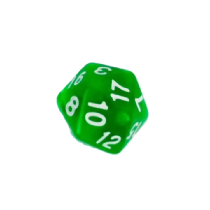 Húszoldalú RPG kocka, többszínű, akril, Felnőtteknek, Gyerekeknek, Családnak