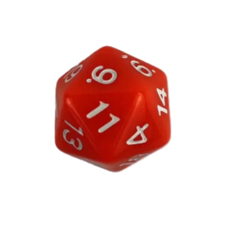 Zar RPG, acril, rosu/alb