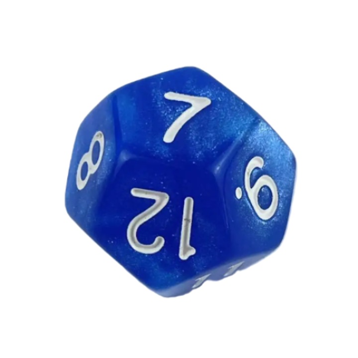 Szabványos RPG dobókocka, akril, kék felnőtt/gyerek/család számára