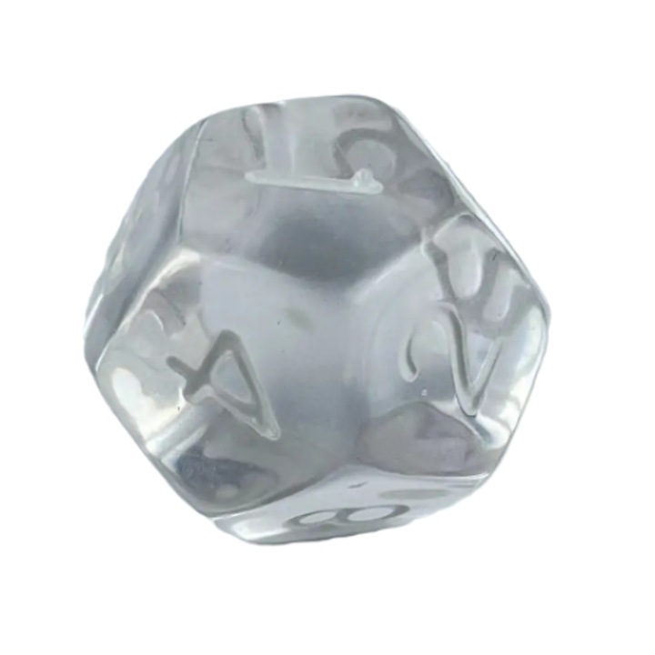 RPG kockakészlet, akril, standard ezüst, felnőtteknek és gyerekeknek