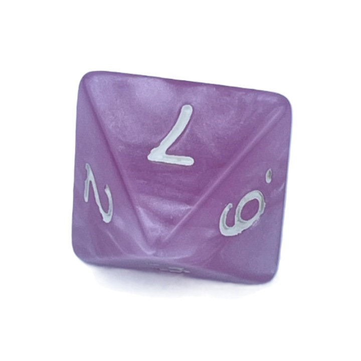 Nyolcszögletű RPG kocka, többszínű, normál akril, felnőtteknek, gyerekeknek, családnak