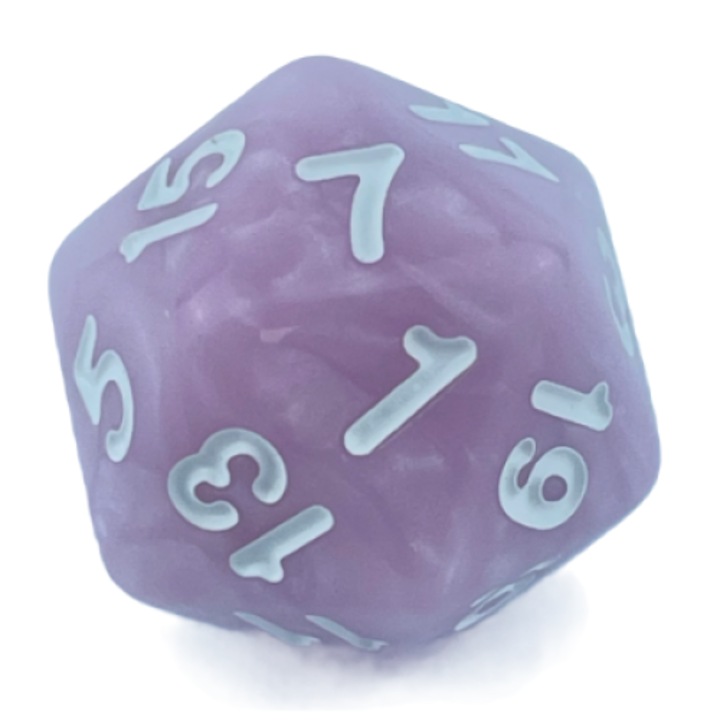 Dwudziestoscienne RPG kocka, többszínű, akril, felnőtteknek/gyerekeknek/családoknak