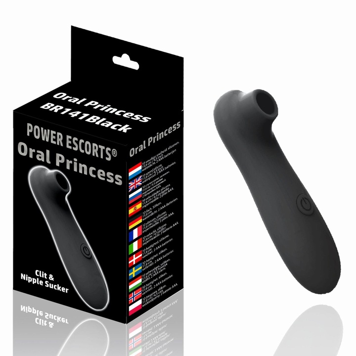 Clitoris vibrátor, Power Escorts, többfunkciós, fekete