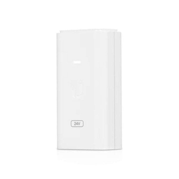Комплект от 5 PoE адаптера Ubiquiti, Gigabit Ethernet, 24V 0.5A, 87x44x33mm, черен