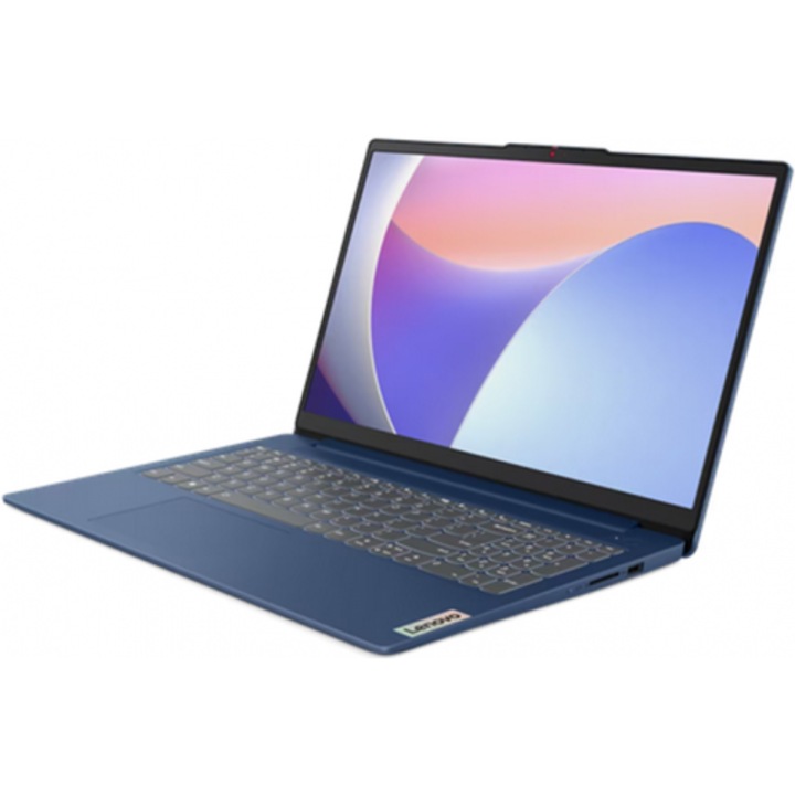 Laptop Lenovo IdeaPad Slim 3, 15.6" Full HD, Intel® Core™ i3 1305U pana la 4.5 GHz, 8 GB RAM LPDDR5 4800, 512 GB SSD, Intel® UHD Graphics, Windows 11 Home, Abyss Blue LPDDR5