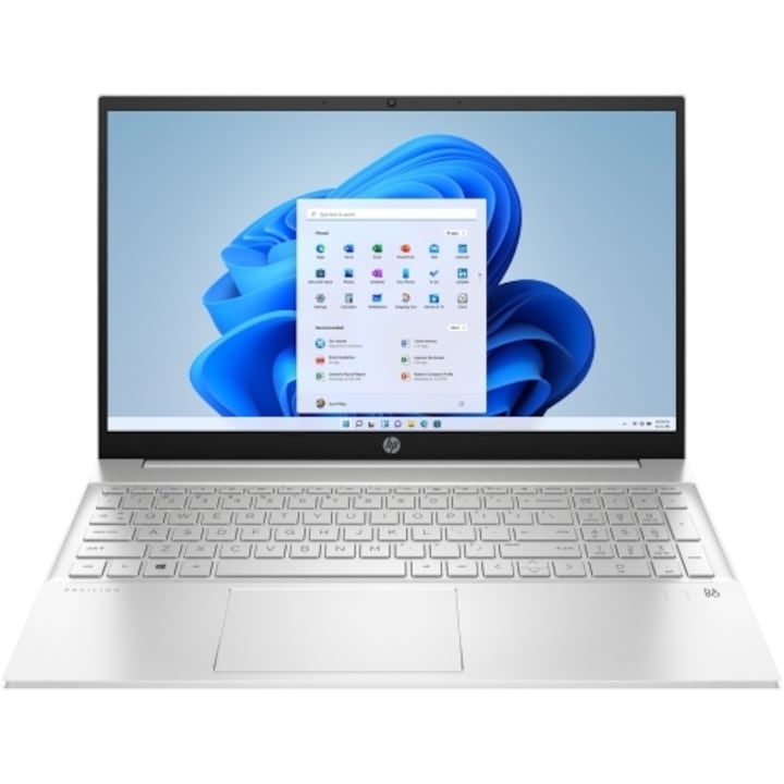 Laptop HP Pavilion 15, 15.6" Full HD, AMD Ryzen™ 5 7530U pana la 4.5 GHz, 8 GB RAM DDR4 3200, 512 GB SSD, AMD Radeon Graphics, Bang & Olufsen, Windows 11 Home, Silver DDR4