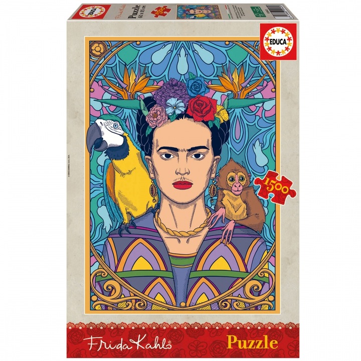 Puzzle Educa din 1500 de piese - Frida Kahlo