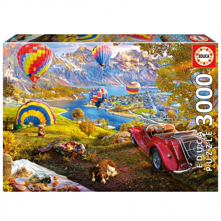 Puzzle Educa din 3000 de piese - Valea cu baloane