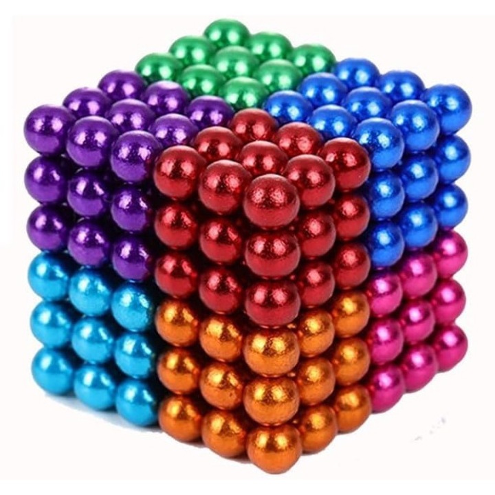 HNSMART játékkészlet, mágneses Rubik-kocka, 216 db, tarka, 5mm