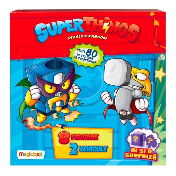 Pachet cu Figurine, Vehicule, Revista si Surpriza, seria 9 Guardians of Kazoom si seriile anterioare, 3 ani +