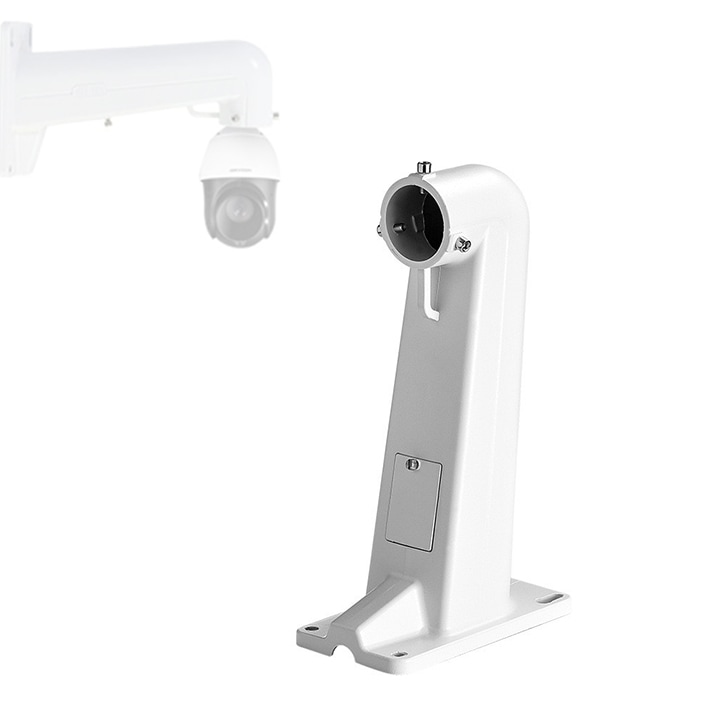 Suport camera supraveghere reglabil, aluminiu, alb