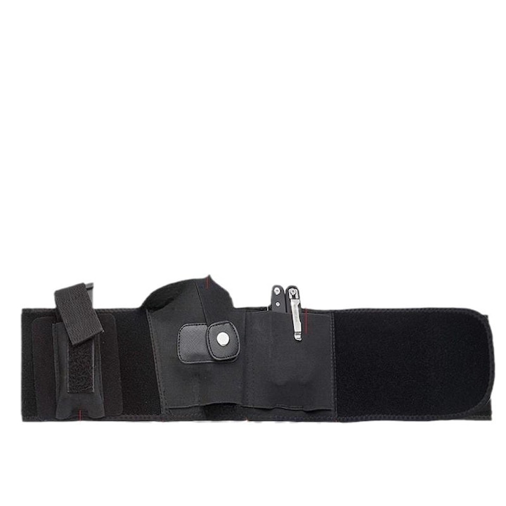 Toc pentru pistol, JENUOS®, OPRA Tactic, Ascuns, 121 cm, talie, Negru