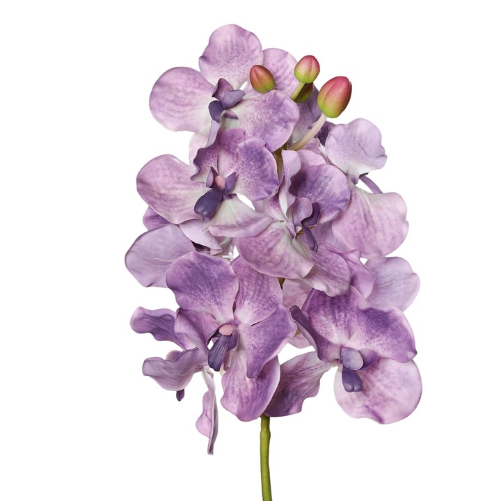 Orhidee artificiala la fir, culoare mov, inaltime 74 cm