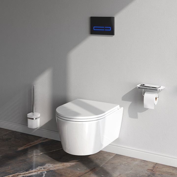 Flashgaps Wc Vas WC suspendat, capac SoftClose, fara rama, spalare uniforma ...