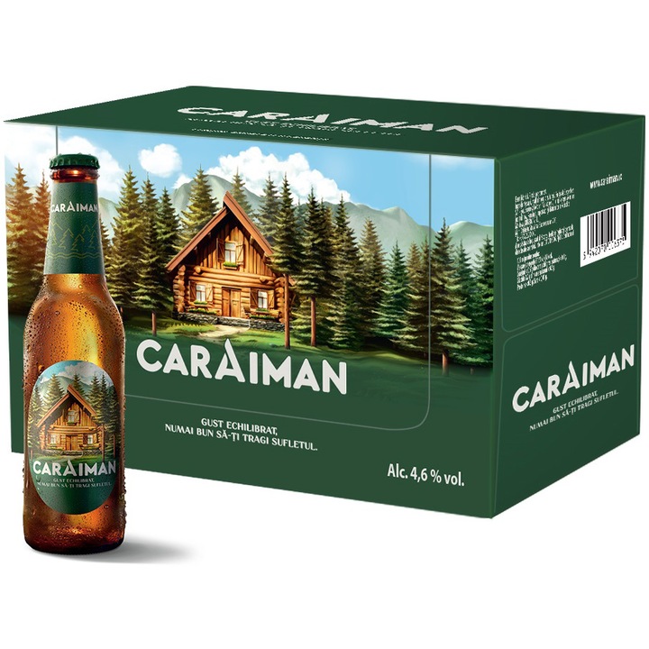 Bere blonda Caraiman, sticla, 24x0.33l